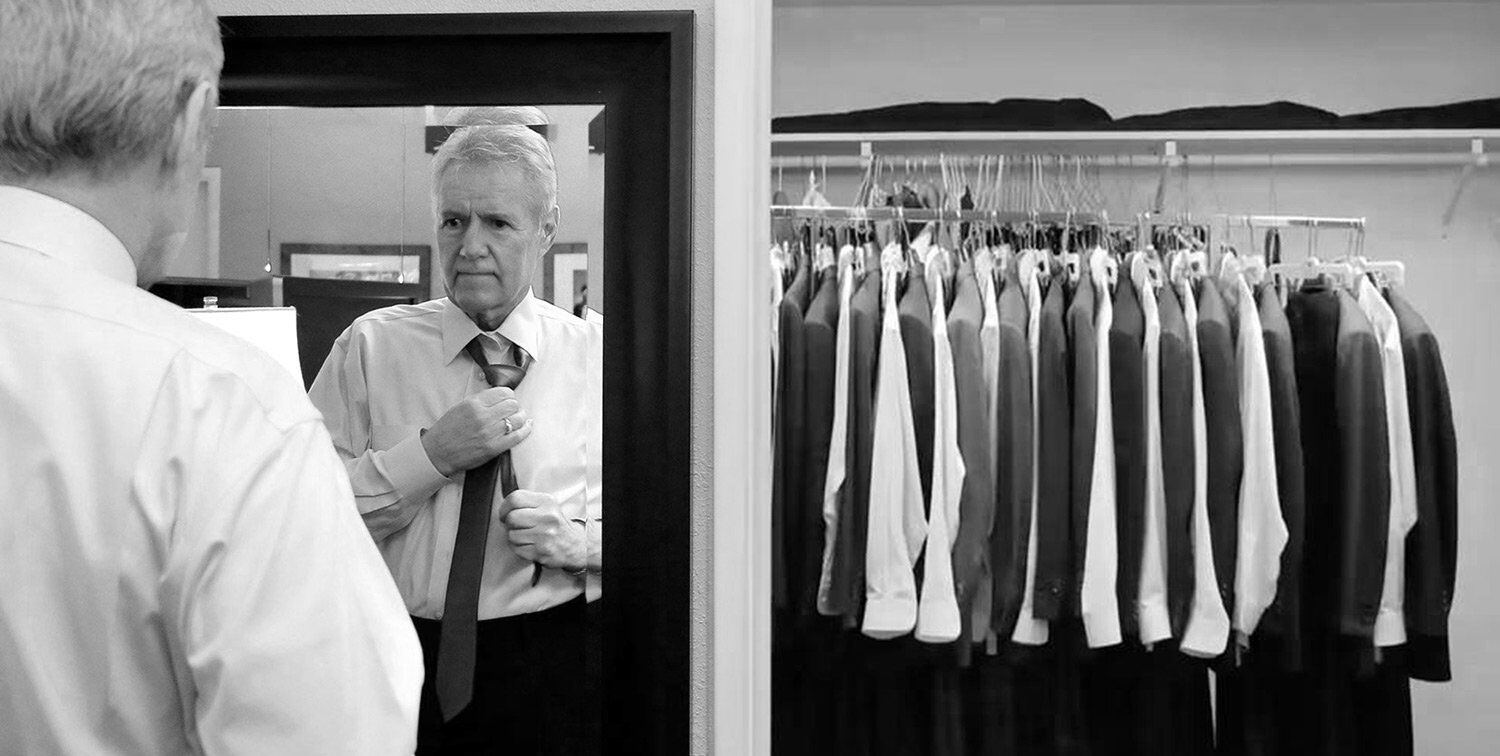 Alex Trebek's Jeopardy clothing donated to people in need